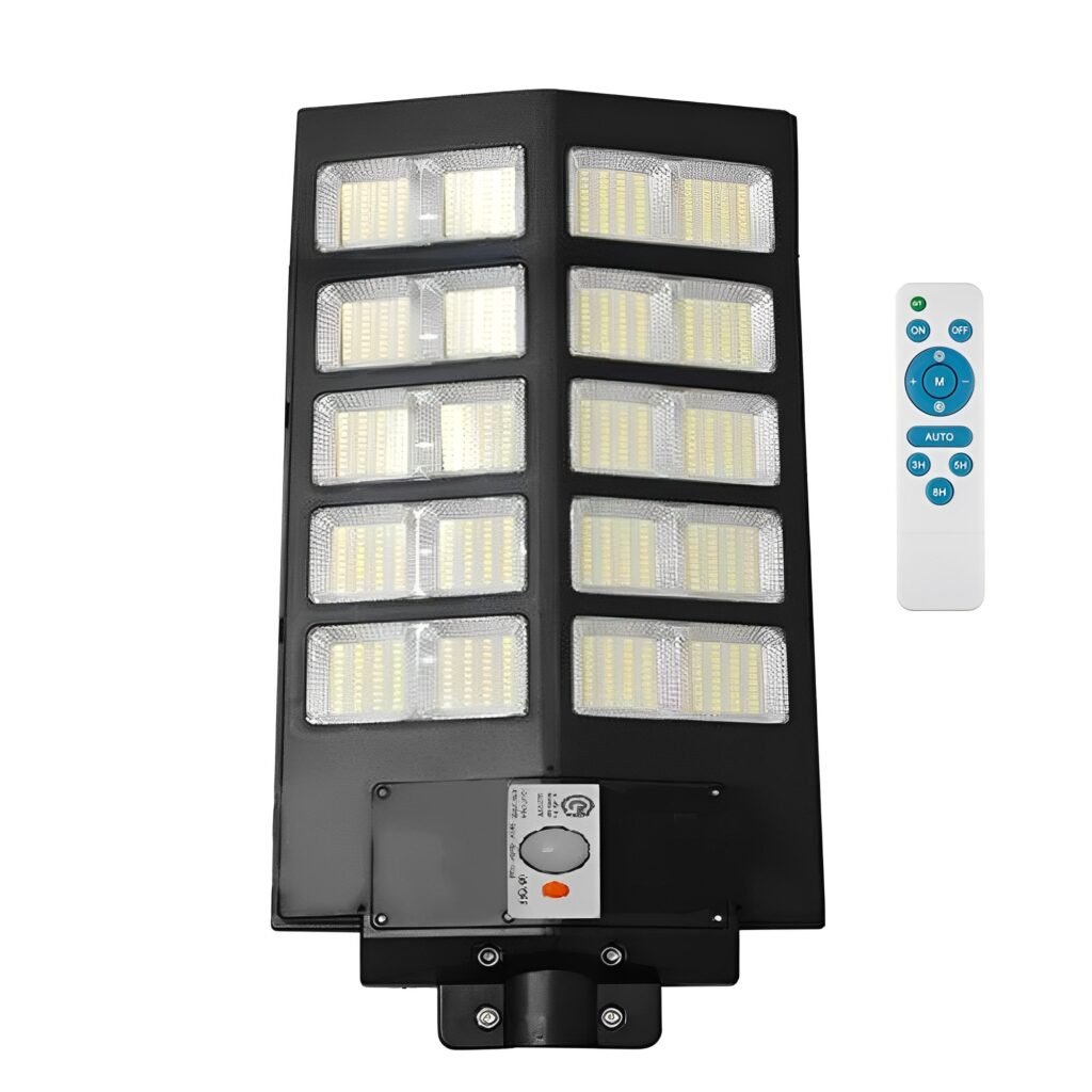 LED Ηλιακός Προβολέας Τοίχου 400W 64000LM με Ανιχνευτή Κίνησης IP67 Rixme (RZ-0090-400W)