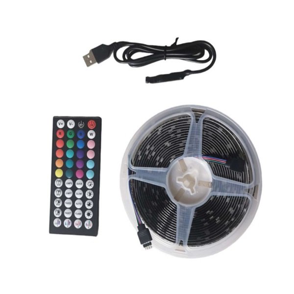 Αδιάβροχη Ταινία LED RGB 5m με Τηλεχειριστήριο (RZ-136)