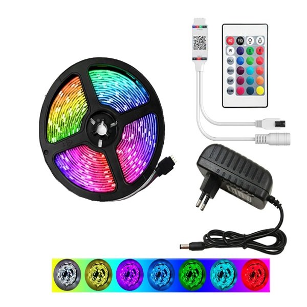 Ταινία LED RGB με κοντρόλ 5 Μέτρα rixme 5050 (RZ-138)