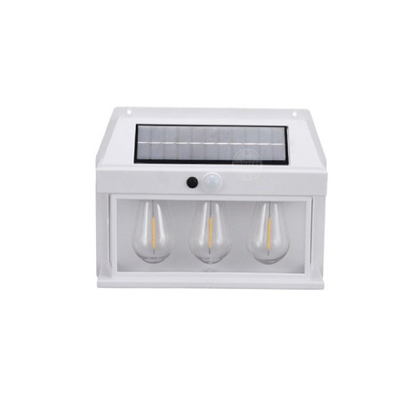 Ηλιακό φωτιστικό LED με 3 λάμπες Μαύρο χρώμα (SN23521-84A)