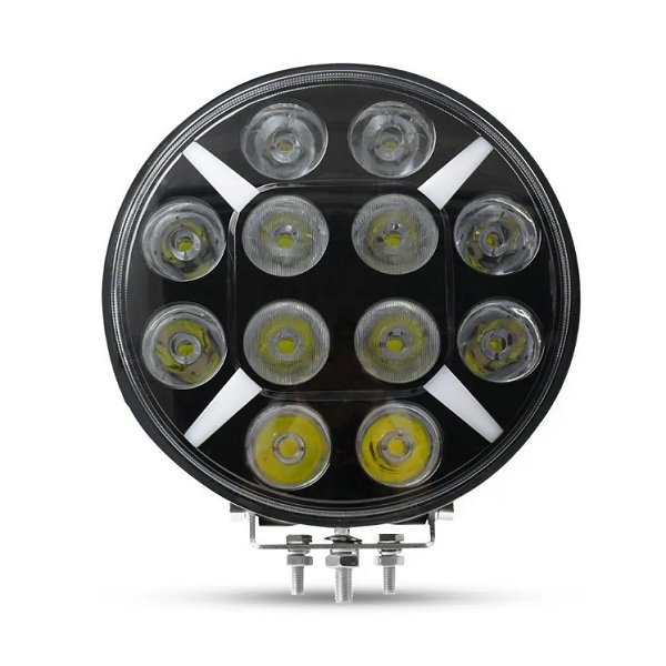LED Προβολέας 9″ 9-32 Volt Υψηλής Ισχύος 100W Πορτοκαλί / Λευκό IP67 (SY-GZD1007)