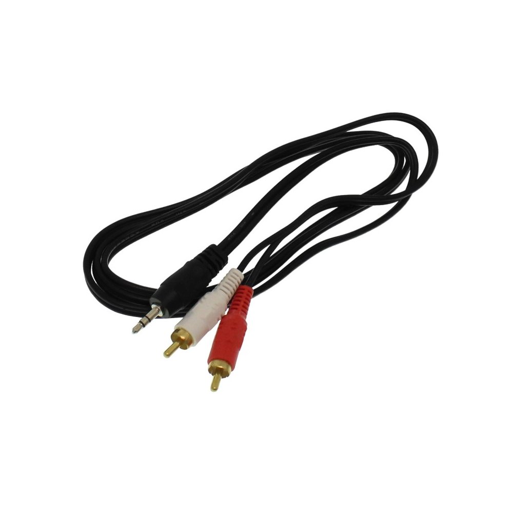 Καλώδιο Ήχου Jack 3.5mm σε RCA Stereo 1.5m Μαύρο (TR-2033)