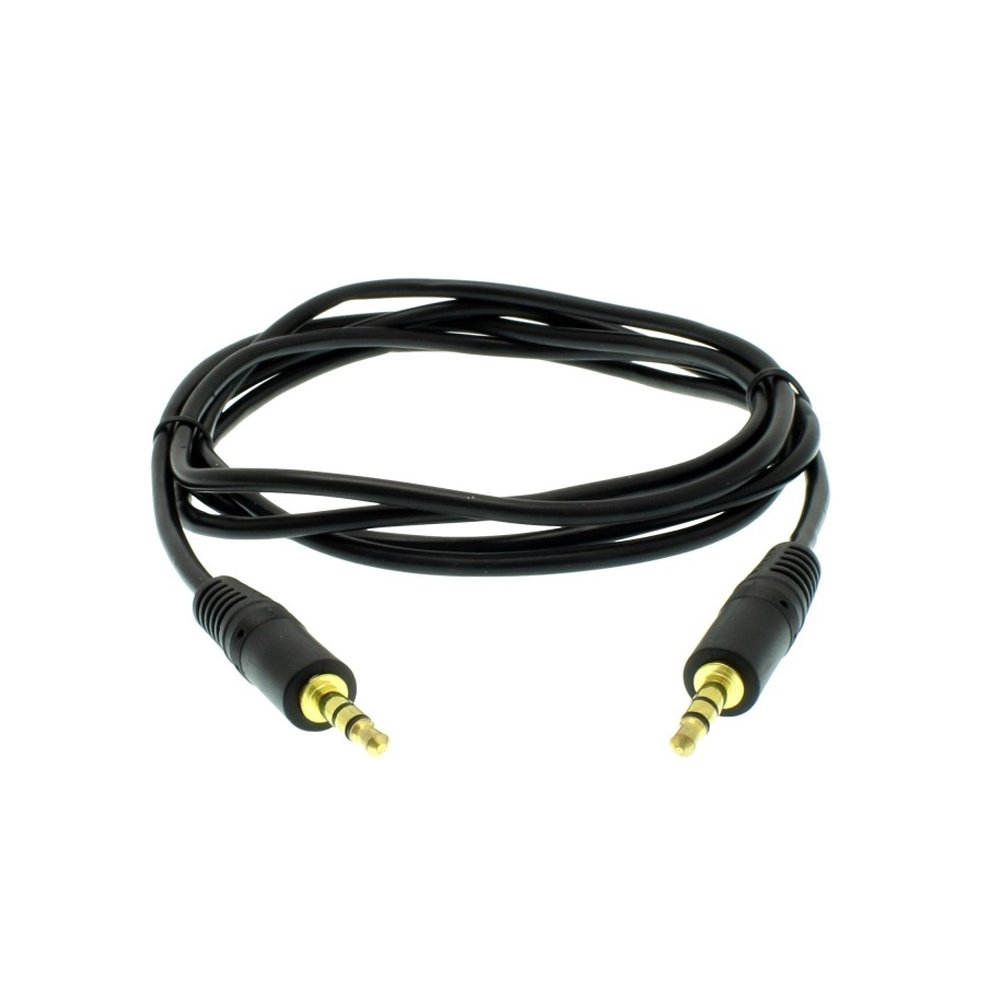 Καλώδιο Ήχου AUX Jack 3.5mm σε Jack 3.5mm Stereo 1.5m Μαύρο (TR-2036)