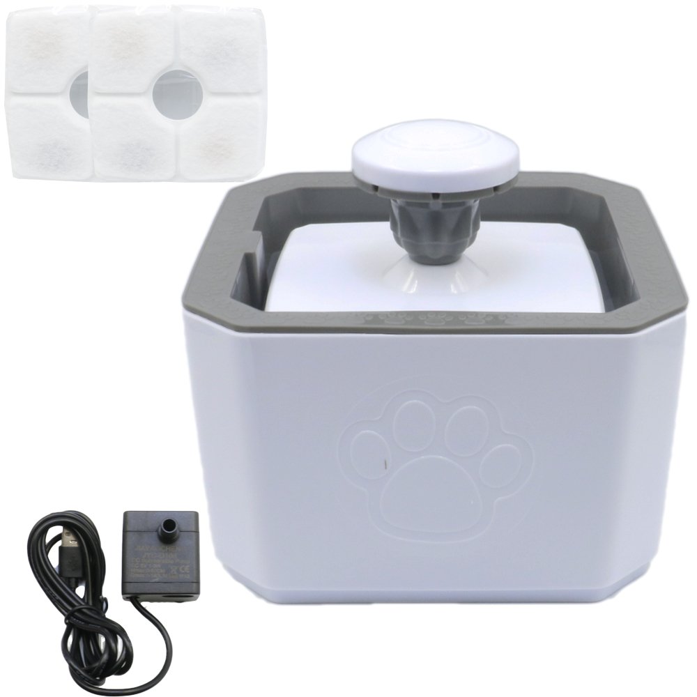 Pet Water Fountain – Αυτόματη Ποτίστρα Γάτας 2.5lt Γκρι