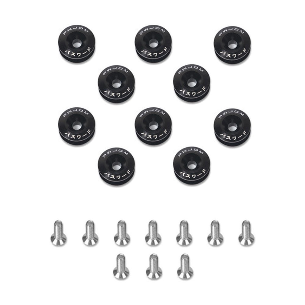 Κλιπ Συγκράτησης Προφυλακτήρα 10τμχ Μαύρα (HW-0016)