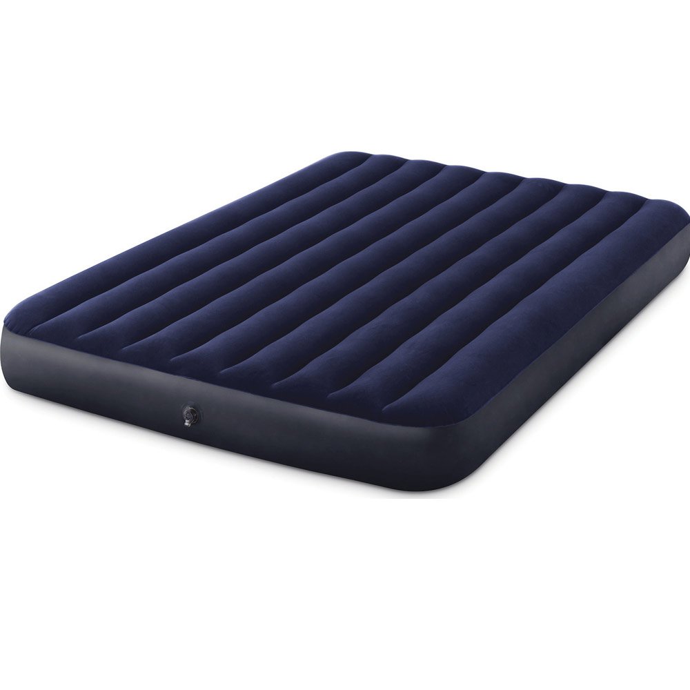 Φουσκωτό Στρώμα Ύπνου Camping Υπέρδιπλο 203x152x25cm Intex Μπλε (64759)