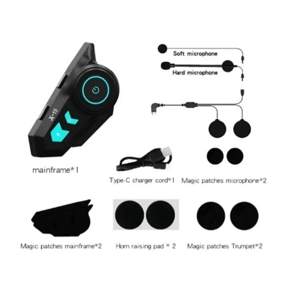 Ακουστικό bluetooth για κράνος μηχανής wireless earphone Bluetooth 5.2 (XDX-15PRO)