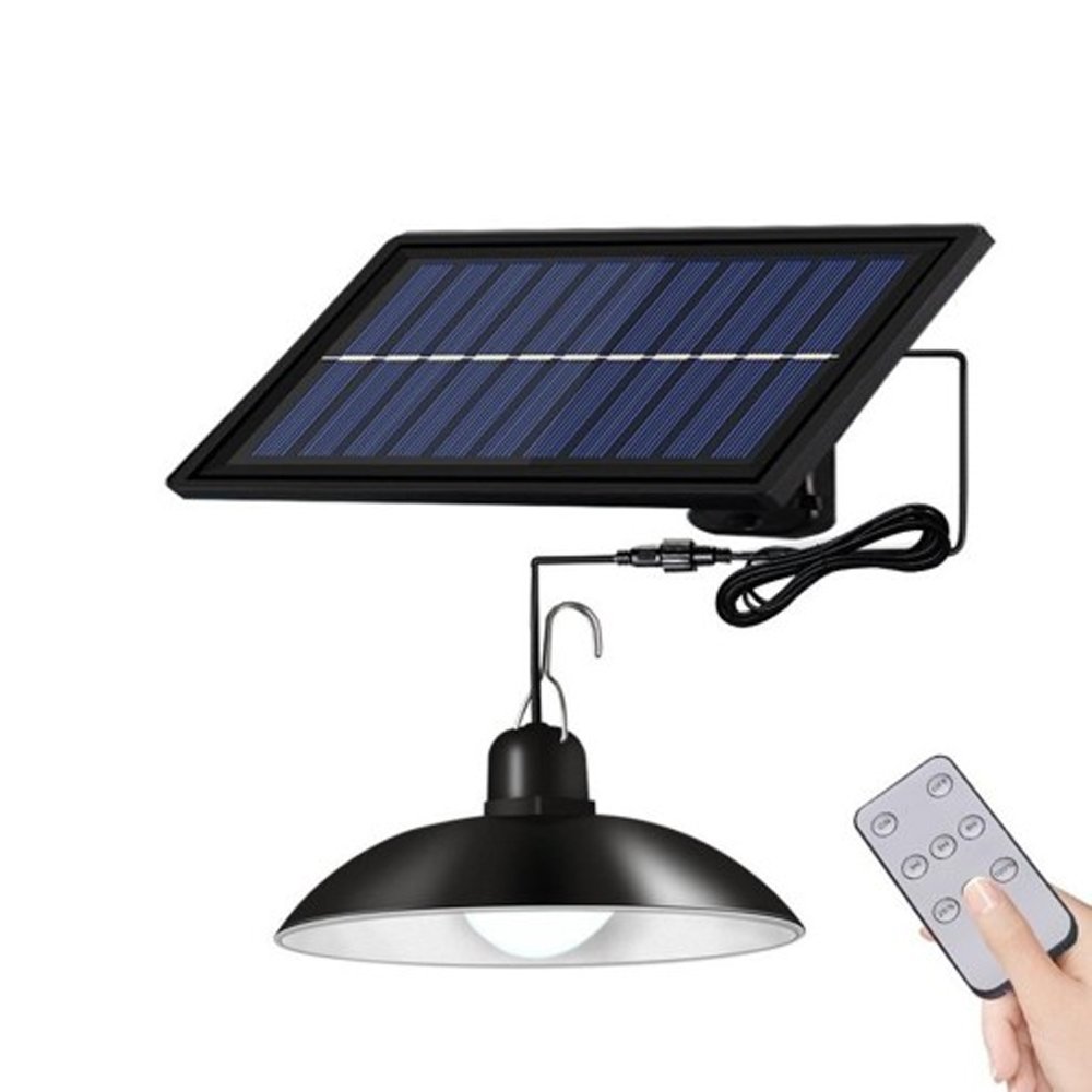 LED Ηλιακό Επαναφορτιζόμενο Κρεμαστό Φωτιστικό με Χρονοδιακόπτη & Τηλεχειριστήριο σε Ψυχρό Λευκό Φωτισμό (XF-707)