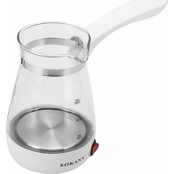 Ηλεκτρικό Μπρίκι 600W με Χωρητικότητα 400ml Λευκό SOKANY (YLW-606)