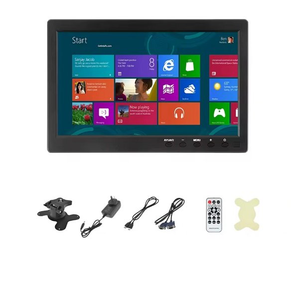 Φορητή οθόνη αυτοκινήτου 10,1″ LCD 2 Καναλιών με Είσοδο Βίντεο και Ηχείο/BNC/AVI/HDMI/VGA (CAR1010AH)