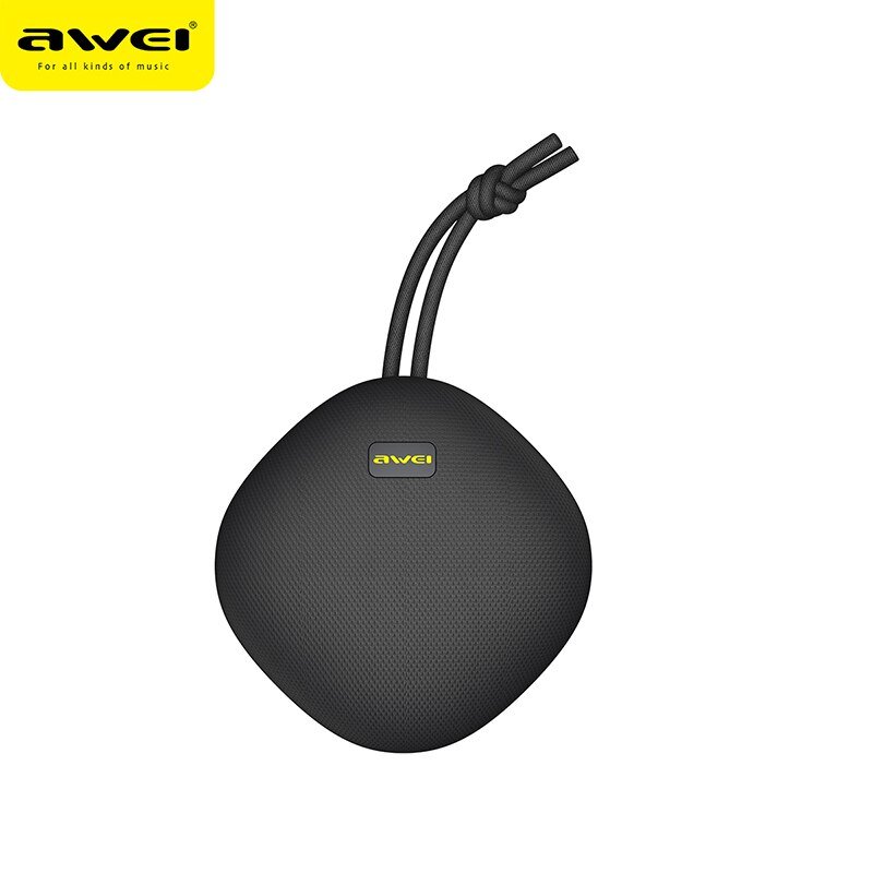 Φορητό Ασύρματο Ηχείο Bluetooth IP67 5W με Διάρκεια Μπαταρίας έως 6 ώρες Awei Μαύρο (Y336)