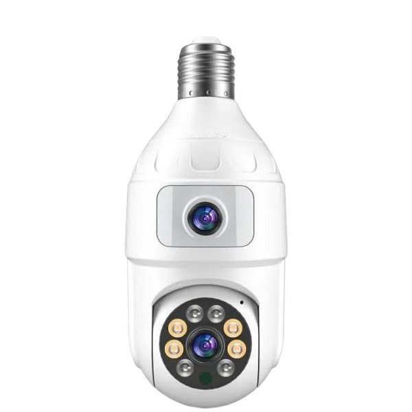 Wifi Camera Ασφαλείας για Ντουι Ε27, 8 MP 1080 p, Αδιάβροχη, Αμφίδρομη Επικοινωνία, ‘Εγχρωμη με Νυχτερινή λήψη και Αισθητήρα κίνησης JTZ-9696PROW Λευκή κεφαλή