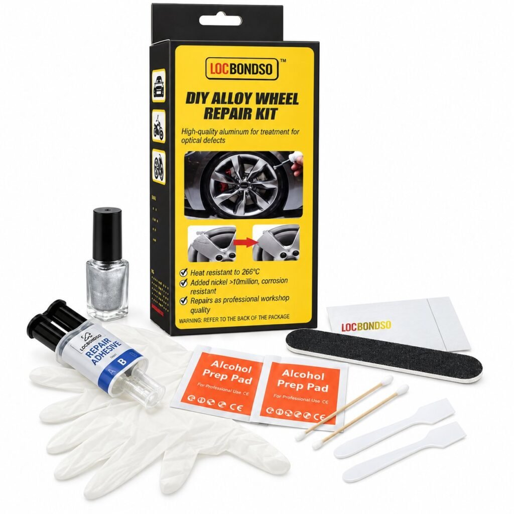 Kit Επιδιόρθωσης για Ζάντες Αυτοκινήτου DIY Alloy Wheel Repair Ασημί (W08246)