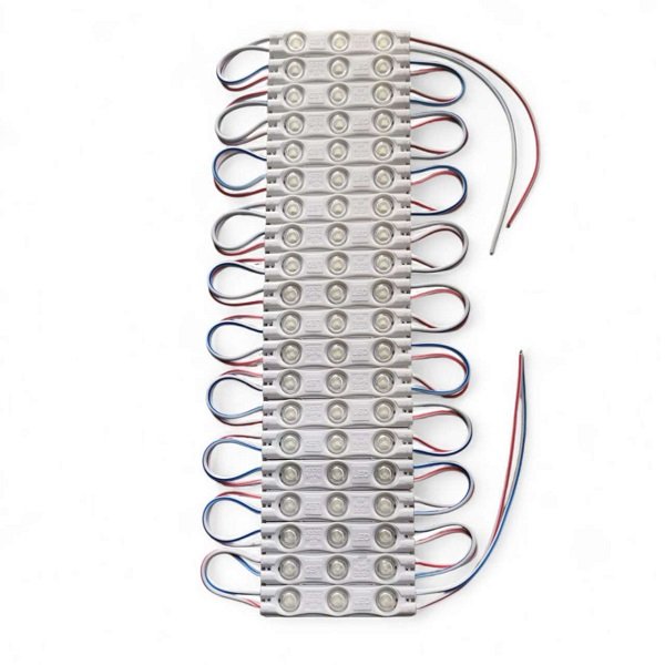Αδιάβροχη Πλακέτα LED Αλυσίδα 20 Λωρίδες x 3SMD 2835 12V Λευκό (JN-2853-99)