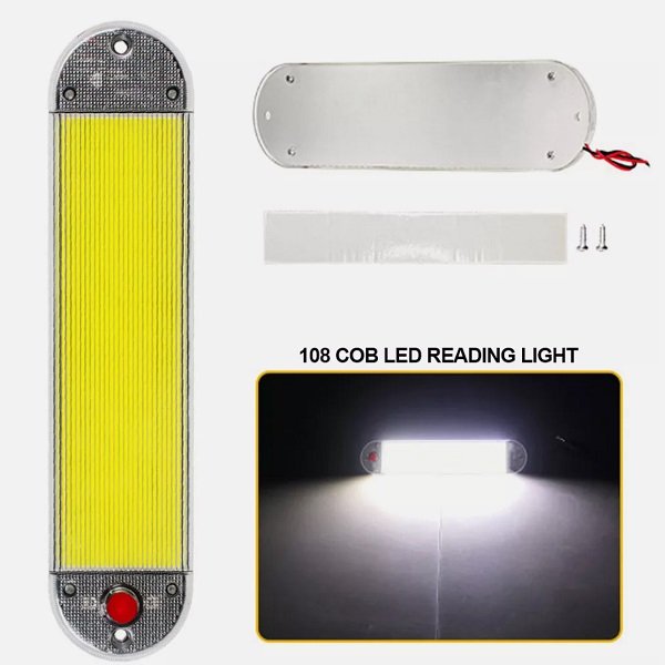 Εσωτερικό φως καμπίνας αυτοκινήτου 108cob 12-24v 14w (w15370)