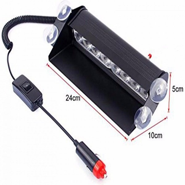Φάρος Αυτοκινήτου Flash Light LED 8W 12V 24cm λευκό (HW-0164)