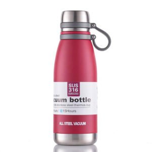 Μπουκάλι Θερμός με Ιμάντα Μεταφοράς 800ml Φούξια (JB-6065)