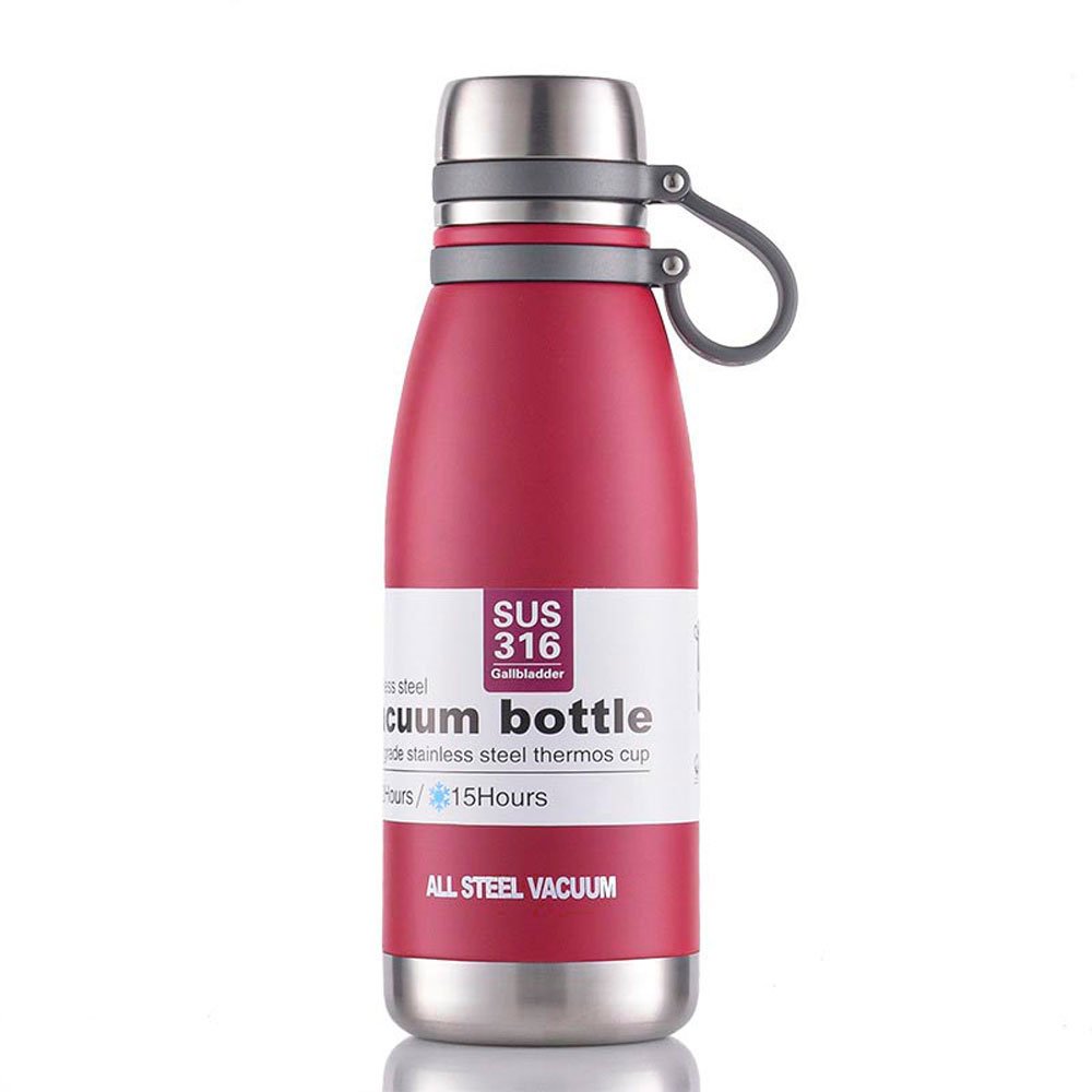 Μπουκάλι Θερμός με Ιμάντα Μεταφοράς 800ml Φούξια (JB-6065)