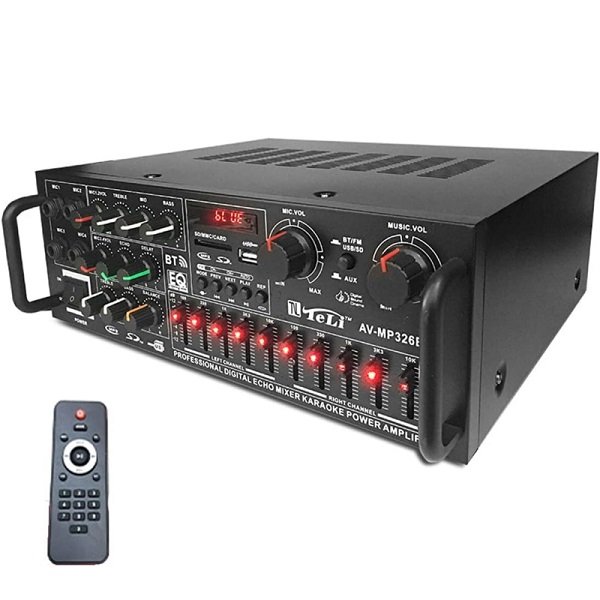 Ενισχυτής με λειτουργία karaoke, Bluetooth και τηλεχειριστήριο 326BT