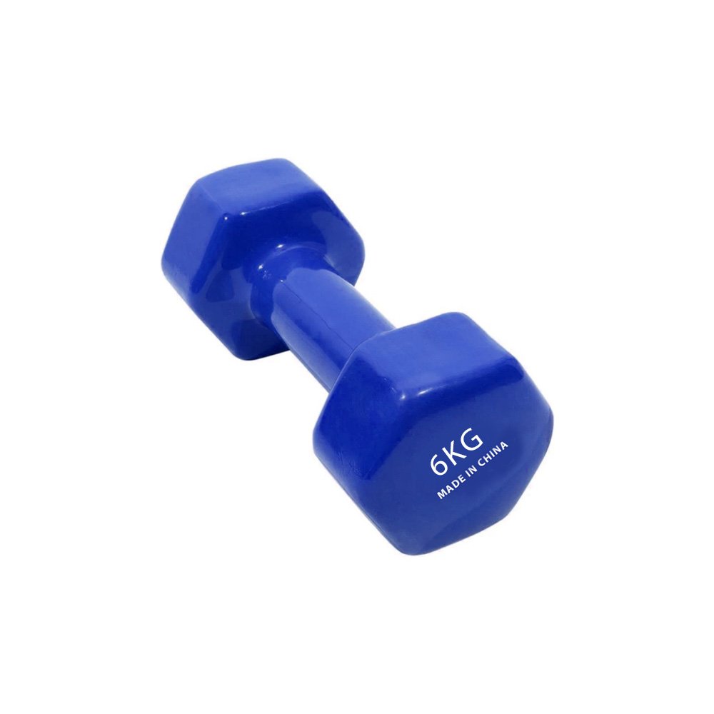 Εξάγωνο Βαράκι Βινυλίου 1 x 6kg Μπλε (25566-12)