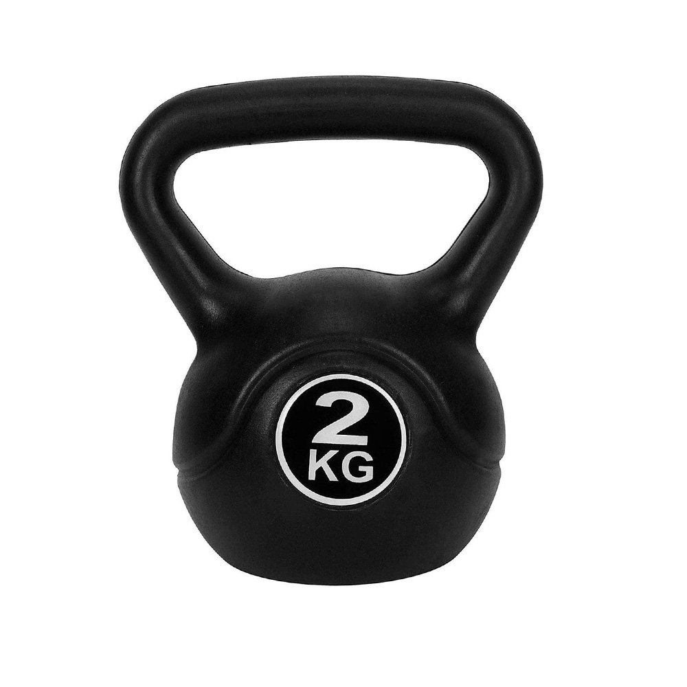 Kettlebell από PVC 2kg Μαύρο (25566-30)