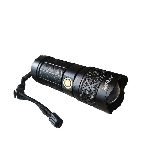 Διπλός Tactical Φακός LED Αλουμινίου, Λευκού/Κόκκινου Φωτισμού X-Balog Μαύρος (BL-G87-TG50)