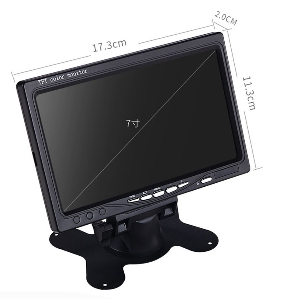 Οθόνη 7″ TFT 12V για Ταμπλό Αυτοκινήτου Universal με Τηλεχειριστήριο (D-117)