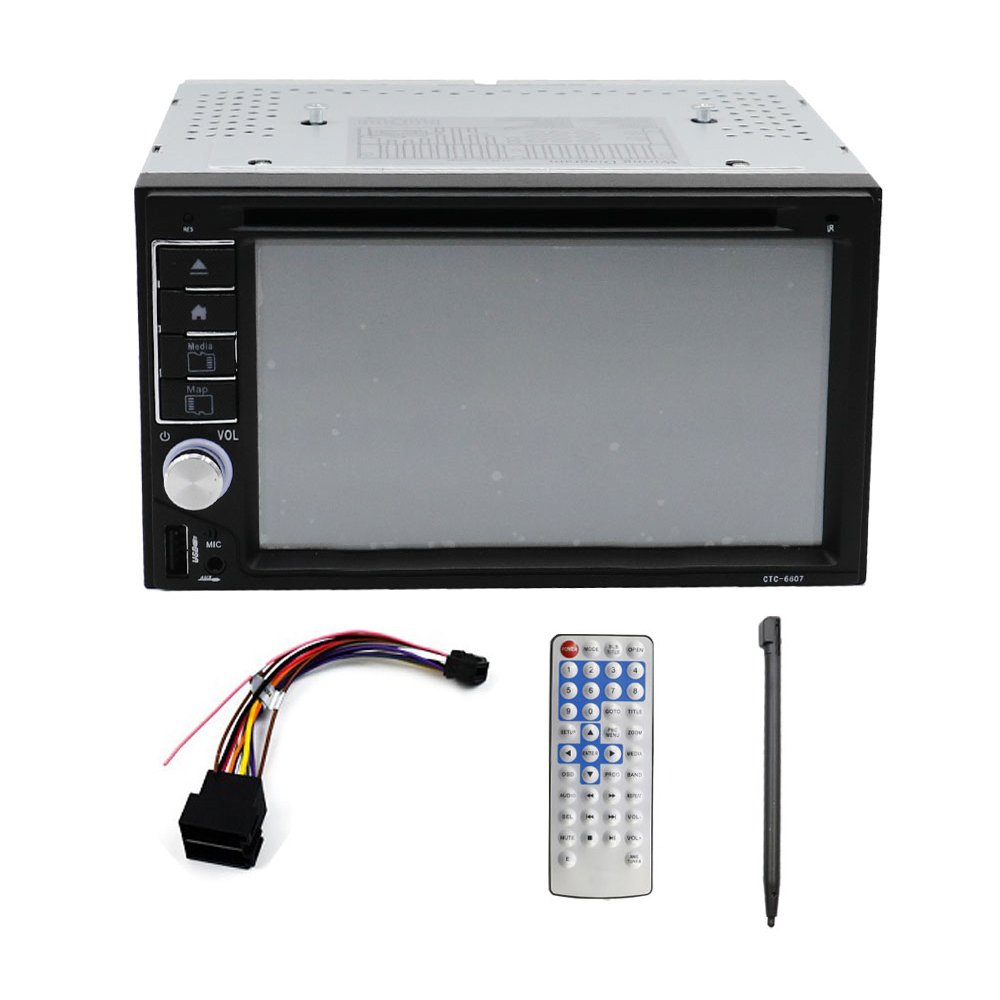 Ηχοσύστημα Αυτοκινήτου 2 DIN Bluetooth-USB-AUX-FM με Οθόνη Αφής 7″ και DVD-DC Player 12V με Τηλεχειριστήριο (CTC-6607)