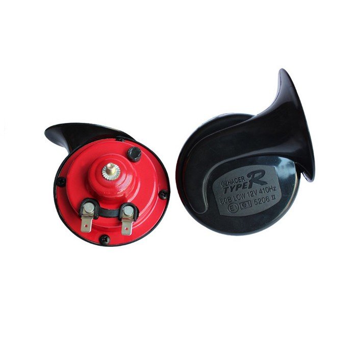 Σετ Κόρνες Σαλιγκάρια 12V δύο τόνων 110dB (High-low) με Βάσεις Τοποθέτησης (CTC-420)