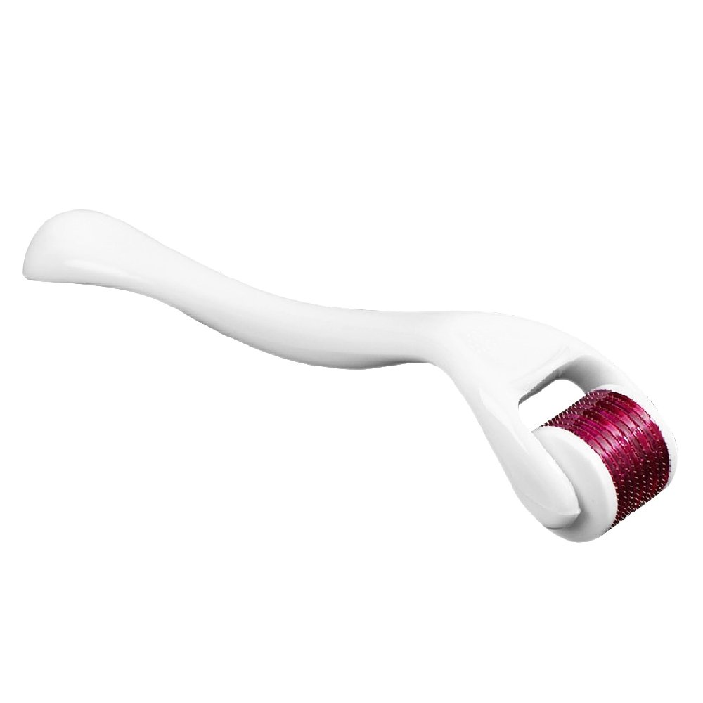 Συσκευή Μεσοθεραπείας Derma Roller Προσώπου και Σώματος με 540 Ακίδες 1.0mm Λευκό