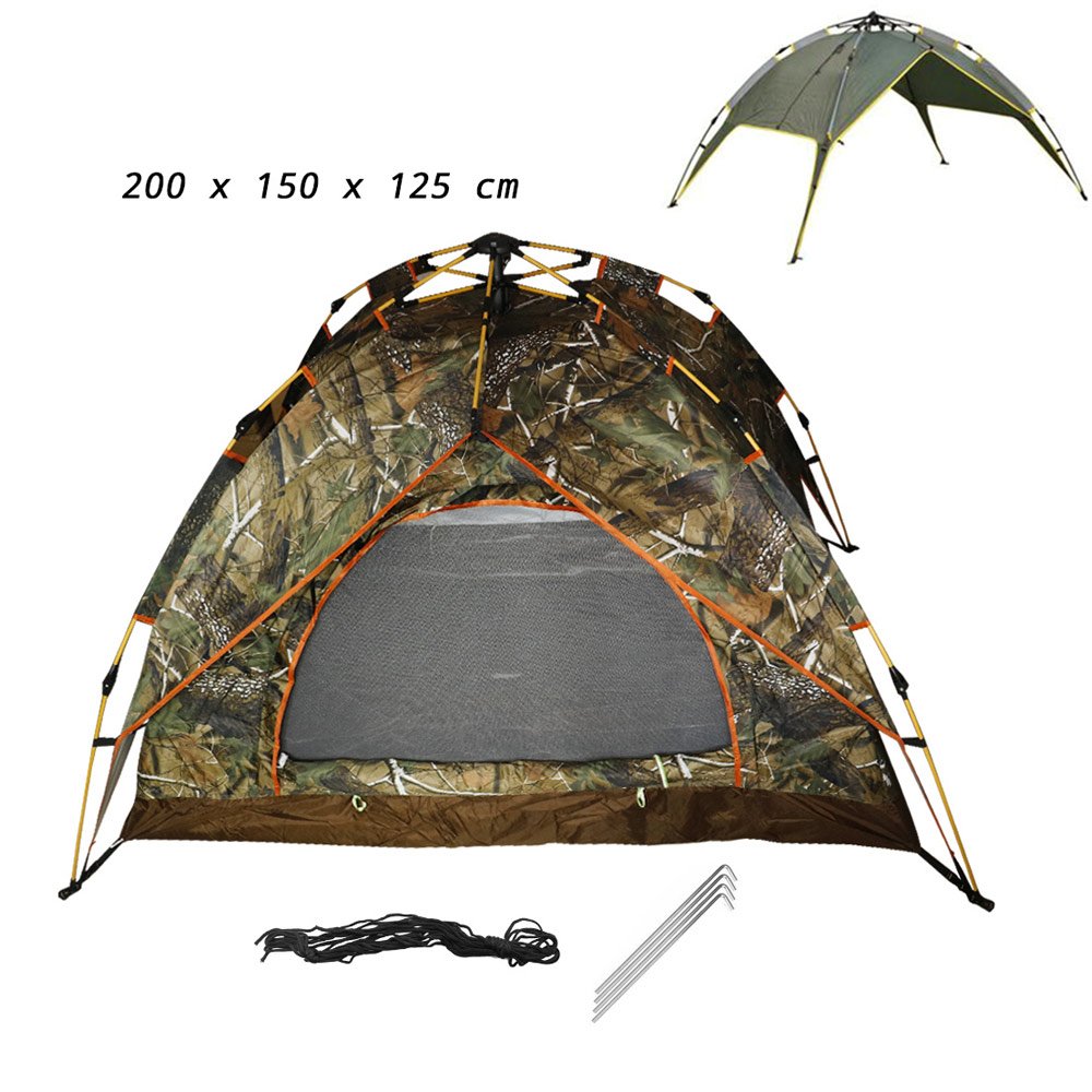 Σκηνή Igloo 3 Ατόμων Καλοκαιρινή, Αυτόματη 200x150x125cm Παραλλαγή Πράσινη (SJ-0001)