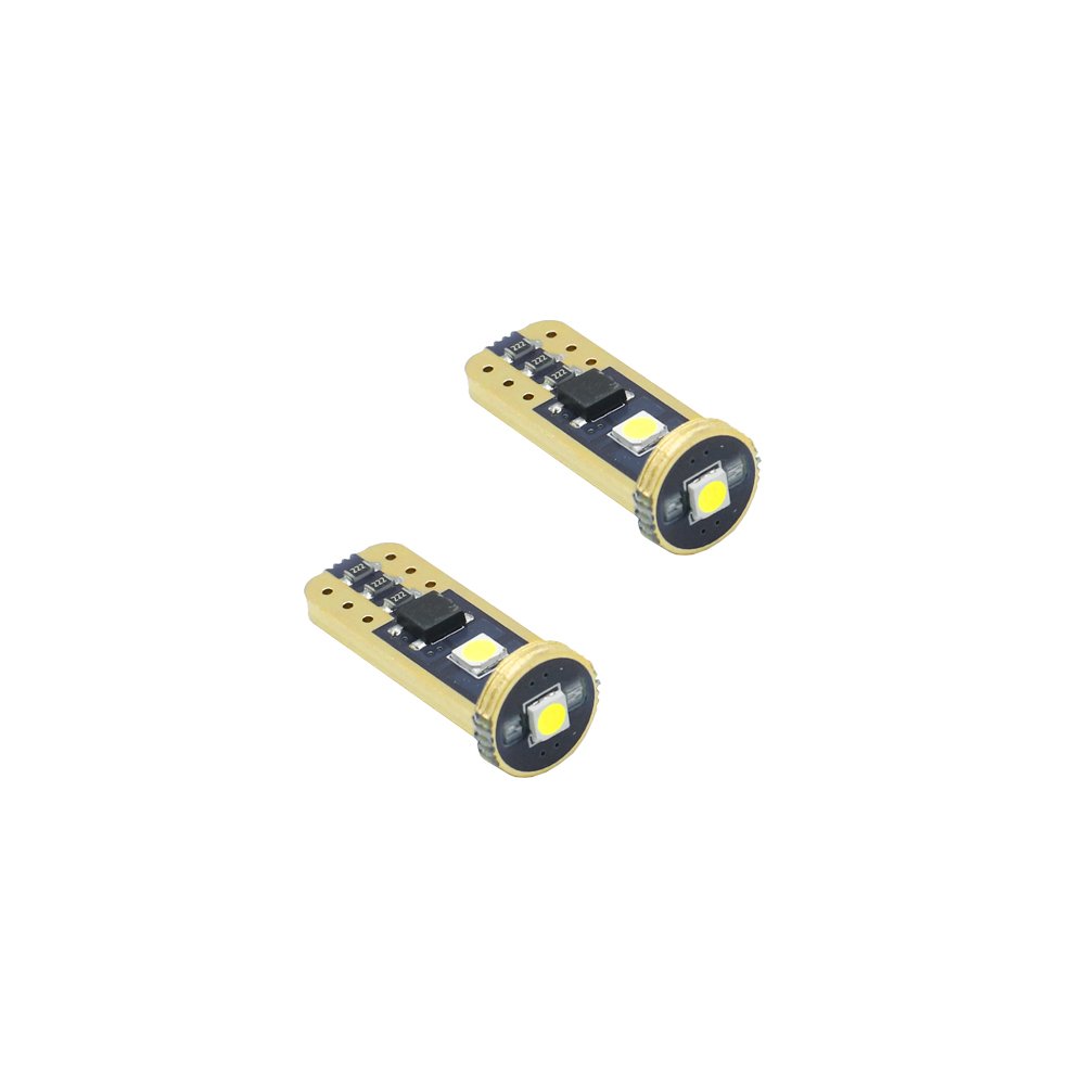 Σετ T10 LED W5W 12V 3 SMD 5630 Canbus 400LM 5W Ψυχρό Λευκό 6000K 2τμχ