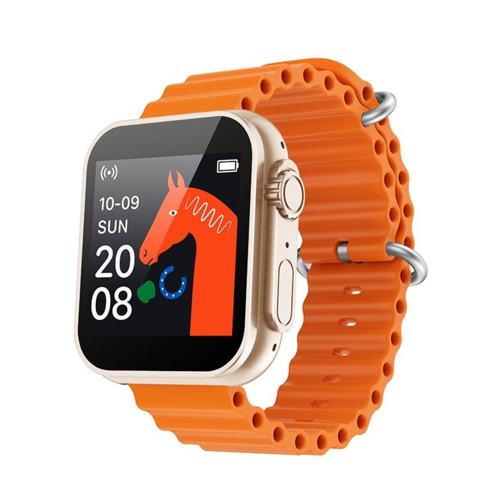 Smartwatch με Παλμογράφο και Απάντηση Κλήσεων – Μηνυμάτων U8 Ultra Πορτοκαλί