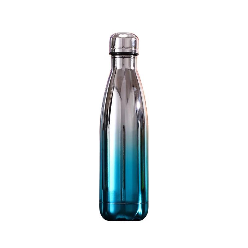 Μπουκάλι Θερμός 500ml Γαλάζιο-Ασημί (JB-UV)