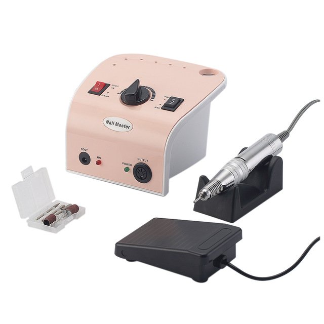 Τροχός Νυχιών Ρεύματος με Πεντάλ 35000rpm 35W Ροζ (JMD-304)