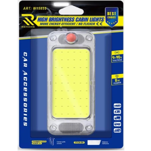 Εσωτερικό φως καμπίνας αυτοκινήτου 54cob 8w (w15855-2-1)