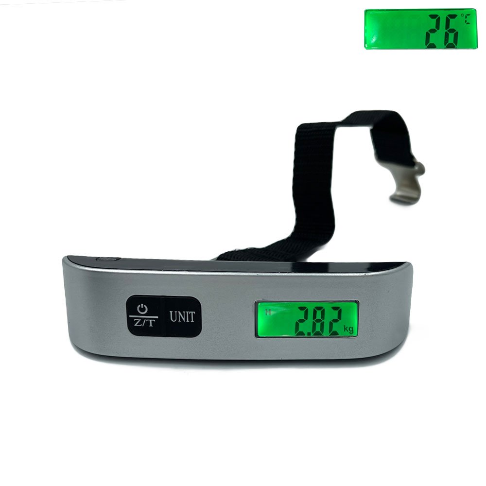 Ψηφιακή Ζυγαριά Αποσκευών έως 50kg με Μέτρηση Θερμοκρασίας Ασημί (TY-10)